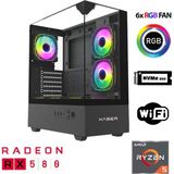 Xaser XSR1111 Ryzen 5 5600 32GB Ram 1tb M.2 Nvme SSD 8gb RX580 Oyun Hazır Sistem - Siyah - Yok