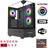 Xaser XSR1112 Ryzen 7 5700X 32GB Ram 1tb M.2 Nvme SSD 8gb RX580 Oyun Hazır Sistem - Siyah - Yok