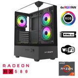 Xaser Xsr1112 Ryzen 7 5700X 32Gb Ram 1Tb M.2 Nvme Ssd 8Gb Rx580 Oyun Hazır Sistem