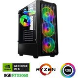 Xaser XSR1139 Ryzen 7 5700X 32GB Ram 1tb M.2 Nvme SSD 8gb RTX5060 Oyuncu Tavsiye Sistem