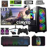 Xaser Xsr1154 Ryzen 5 7500F 32Gb Ddr5 Ram 2Tb M.2 Nvme Ssd 8Gb Rtx5060 23.8" 180Hz Oyun Tavsiye Sistem
