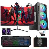 Xaser Xsr1184 Ryzen 5 5500 16Gb Ram 512Gb M.2 Nvme Ssd 4Gb Gt740 23.8" 100Hz Curved Oyun Hazır Sistem