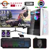 Xaser Xsr1195 Ryzen 5 5500 32Gb Ram 1Tb M.2 Nvme Ssd 8Gb Rx580 23.8" 100Hz Curved Oyuncu Tavsiye Sistem