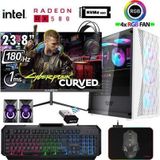 Xaser Xsr1209 İ5 12400F 16Gb Ram 512Gb M.2 Nvme Ssd 8Gb Rx580 256Bit 23.8" 180Hz Curved Oyuncu Bilgisayarı