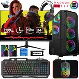 Xaser XSR522 i5-12400F 16GB RAM 512GB SSD 8GB RX 580 FreeDOS 24 inç Monitör Oyun Bilgisayarı