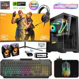 Xaser XSR851 Ryzen 5 5600 16GB RAM 512GB SSD 8GB RTX 4060 FreeDOS 24 inç Monitör Oyun Bilgisayarı