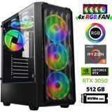 Xaser XSR941 Ryzen 5 5600 32GB Ram 512GB M.2 Nvme SSD 6gb RTX3050 Oyuncu Tavsiye Sistem - Siyah - Yok