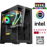 Xaser XSR975 I5 4570 16GB Ram 512GB SSD 8gb RX580 Ekran Kartı Oyuncu Tavsiye Sistem
