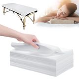 XATUMO 78,7 cm x 180,3 cm Masaj Masası için Tek Kullanımlık Çarşaflar Su Geçirmez Masaj Masa Örtüsü Yumuşak Dokumasız Kumaş SPA Yatak Örtüsü Masaj Güzellik Dövmeleri için Nefes Alabilir 50 ADET (Beyaz)