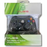 Xbox 360 Uyumlu Kablosuz Gamepad | Pc, Ps3 ve Android Uyumlu | Titreşimli Kablosuz Oyun Kolu - Sarı
