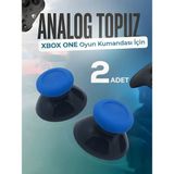Xbox One Series S X Uyumlu Analog Topuz 2 Adet Başlık Kol Yedek Parça Mavi