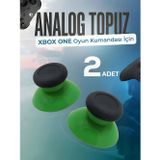 Xbox One Series S X Uyumlu Analog Topuz 2 Adet Başlık Kol Yedek Parça Yeşil