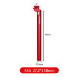 Xbyc 679 Wake Sele Borusu 27.2Mm Çap X 35Cm Uzunluk Hafif Renkli Bisiklet Koltuk Borusu Kırmızı Renk