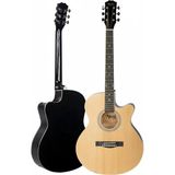 XC-200NT Kesik Kasa Profesyonel Akustik Gitar 4/4 Yetişkin Üst Segment (Gigbag Çanta Tuner Capo A