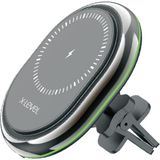 XC4052 Magsafe Uyumlu Kablosuz Wireless Havalandırma Klima Peteği Tipi Araç Içi Telefon Tutucu Şarj Aleti - Siyah