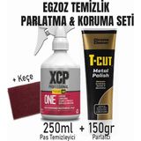 XCP Motosiklet Egzoz Temizlik & Parlatma & Koruma Paketi No:2 (Xcp & T-Cut)