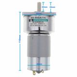 Xd-60Ga775 Dc Motor 12V 5Rpm 35W 87Kg.cm Yuksek Tork Kuvvet Metal Disli Reduktorlu Robot Cnc Makine Otomasyon