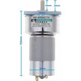 Xd-60ga775 Dc Motor 24v 30rpm 35w 40kg.cm Yüksek Tork Kuvvet Metal Dişli Redüktörlü Robot Cnc