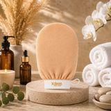 Xdeep 1 Adet Kore Peeling Eldiveni, Ölü Deri Temizleyici Vücut Peeling Eldiveni Unisex Bej
