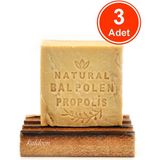 xdeonss Bal Polen Propolis Sabunu El Yapımı Doğal 120 G x 3 Adet - Renkli