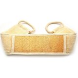 xdeonss Doğal Kabak Lifi Banyo Hamam Kesesi İp Saplı 11 x 71 cm Krem Renkli Sert Yapı