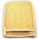 xdeonss Doğal Kabak Lifi Eldiven Tipi Banyo Hamam Vücut Kesesi 17 x 21 cm Krem Renkli Sert Yapı