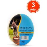 Xdeonss Eşek Sütü Özlü Süngerli Sabun Banyo Duş Sabunu 120 G x 3 Adet