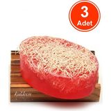 xdeonss Kabak Lifli El Yapımı Doğal Kantaron Yağı Sabunu 120 G x 3 Adet