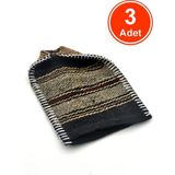 xdeonss Keçi Kılı Banyo Hamam Kesesi 17X25 Cm. x 3 Adet - Standart