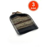 xdeonss Keçi Kılı Banyo Hamam Kesesi 17x25 cm. x 3 Adet