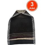 xdeonss Keçi Kılı Banyo Hamam Kesesi Peeling Eldiveni 17X25 Cm. x 3 Adet - Standart