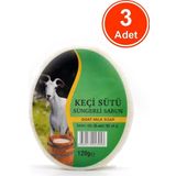 Xdeonss Keçi Sütü Özlü Süngerli Sabun Banyo Duş Sabunu 120 G x 3 Adet