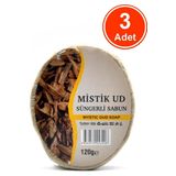 Xdeonss Mistik Ud Özlü Süngerli Sabun Banyo Duş Sabunu 120 G x 3 Adet