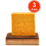 xdeonss Safran Sabunu El Yapımı Doğal 120 G x 3 Adet