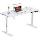 Xdrive Rüzgar Yükseklik Ayarlı Rgb Oyuncu & Çalışma Masası Beyaz (140X60) - Standart