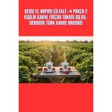 Xemu El Yapımı Çilekli - 4 Parça 2 Kişilik Kahve Fincan Takımı 80 Ml- - Beyaz - 2 Adet