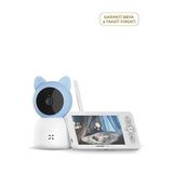 Xenon Smart 3mp 5"" Lcd Monitör Ve Mobil Kontrollü Ninni Ve Hareket Algılama Gece Görüşlü Bebek Kamerası X7202 - Mavi