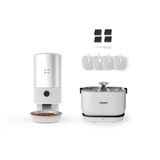 Xenon Smart Akıllı 5 LT Çelik Hazneli Mama Kabı Akıllı Otomatik Bataryalı Su Pınarı ve Filtre 3'lü Pet Seti