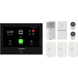 Xenon Smart Akıllı Alarm Güvenlik Kiti Bataryalı Dokunmatik Ekran Uzaktan Kumanda Kapı Pencere Hareket Su Baskını Sensörü X7570 - SET