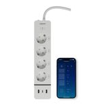 Xenon Smart Akıllı Çoklu Priz Wi-Fi, 3 Port Usb + 4 Priz, Sesli Komut Ve Mobil Kontrol, Akım Korumalı Priz (X7087)