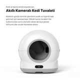 Xenon Smart Akıllı Kameralı Kedi Tuvaleti Çelik Kaseli 5 LT Mama Kabı Led Su Pınarı ve Filtre 4'lü Pet Seti