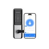 Xenon Smart Akıllı Kapı Kilidi Mobil App Parmak Izi Şifre Rfıd Wi-fi Google Home & Alexa Kontrollü Kilit X8051