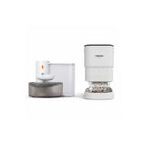 Xenon Smart Akıllı Kedi Besleme Set Wi-Fi Kedi Mama Kabı Çelik Kase, 3L Kablosuz Otomatik Su Pınarı Şarjlı