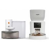 Xenon Smart Akıllı Kedi Besleme Seti Kameralı Wi-Fi Mama Kabı (Çelik Kase, Sesli) + 3l Şarjlı Kablosuz Otomatik Su Pınarı (X8604-H310) - Beyaz