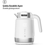 Xenon Smart Akıllı Kettle 1.7LT Hacimli Ön Ayarlı Isıtma Özellikli Led Ekranlı 360° Dönebilen 2200W Su Isıtıcı X7102