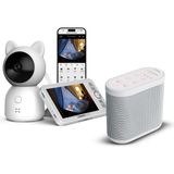 Xenon Smart Akıllı Monitörlü Bebek Kamerası Ve Beyaz Gürültü Pış Pış Sesi Bebek Uyku Arkadaşı Seti