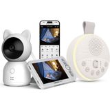 Xenon Smart Akıllı Monitörlü Bebek Kamerası ve Beyaz Gürültü Rahatlatıcı Ses Radyasyon İçermeyen Bebek Uyku Arkadaşı Seti