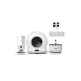 Xenon Smart Akıllı Otomatik Kameralı Kedi Tuvaleti Çelik 5 lt Mama Kabı Akıllı Kablosuz Su Pınarı 4'lü Pet Seti