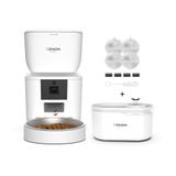 Xenon Smart Akıllı Otomatik Kedi Köpek Mama Kabı Programlanabilir Besleme Kasesi Su Pınarı Sebili ve Yedek Filtreler 3'lü Pet Ürünleri Evcil Hayvan Başlangıç Seti