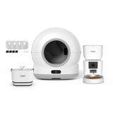 Xenon Smart Akıllı Otomatik Kedi Tuvaleti (Kameralı) Hareket Algılamalı Köpek Mama Kabı (Kameralı) Otomatik Su Sebili ve Filtre (4 Adet) Evcil Hayvan 4'lü Pet Ürünleri Başlangıç Seti